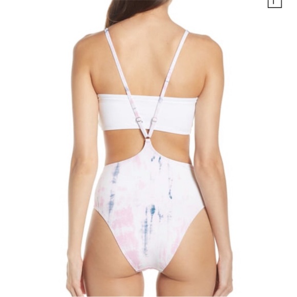 Something Navy Suspender High Cut Swimsuit bottom - Picture 5 of 9